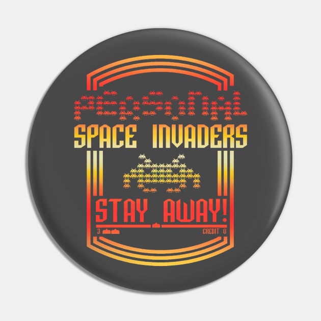 Personal Space Invaders Pin by Kaijester