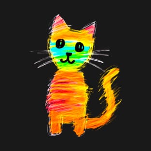 Crayon Kitten #1 T-Shirt