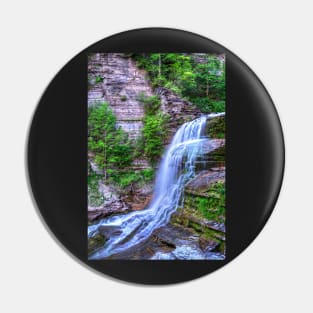 Ithaca NY Robert H. Treman State Park Flowing Water Pin