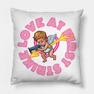 Love at First strike cupid Pillow