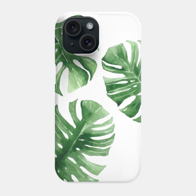 Monstera Phone Case by Keen_On_Colors