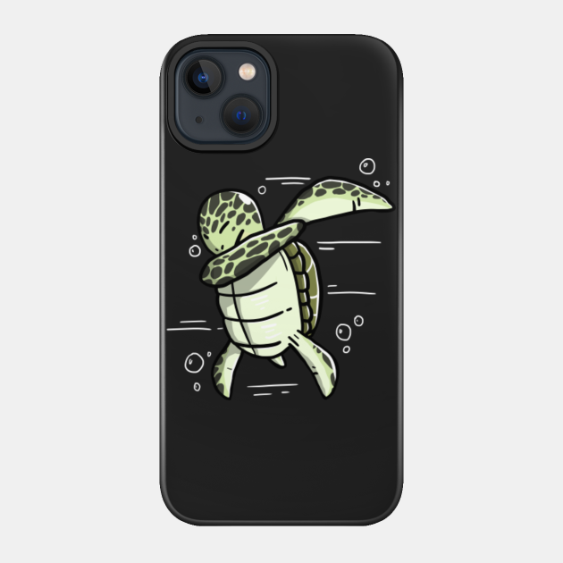 Funny Dabbing Sea Turtle Pet - Turtle - Phone Case