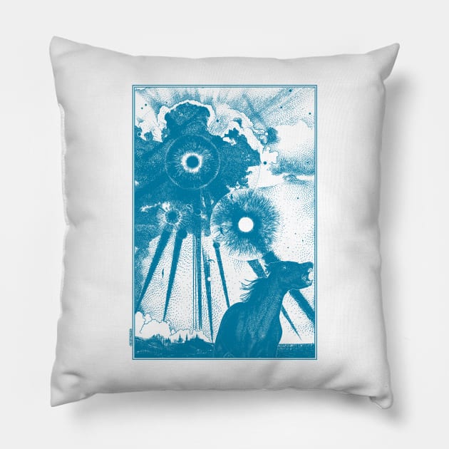 asc 1137 - Le spectacle céleste (The battle of Münster) Pillow by apolloniasaintclair