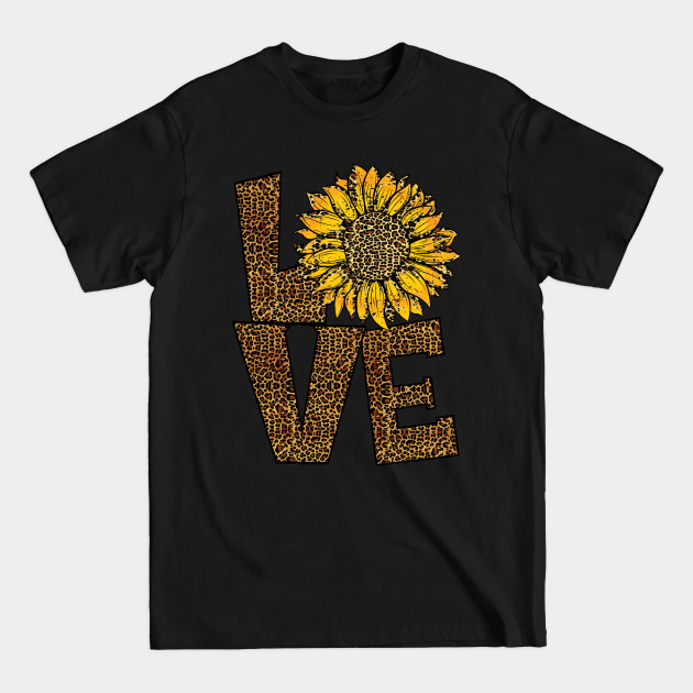 Discover Leopard love sunflower - Leopard Love Sunflower - T-Shirt