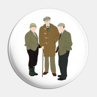 Compo, Clegg and Foggy, Last of the Summer Wine Pin