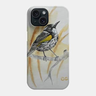 New Holland Honeyeater - bird painting Phone Case