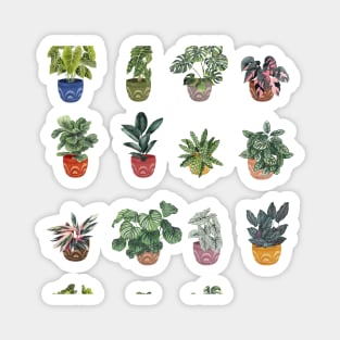 Potted Plants Pattern Magnet
