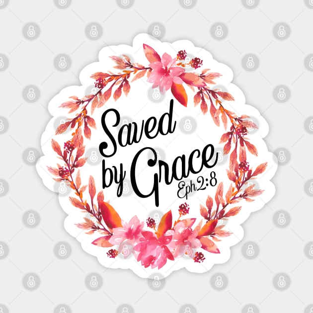 Saved By Grace Magnet by cloudhiker