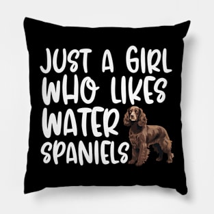 Just A Girl Who Likes Water Spaniels Pillow