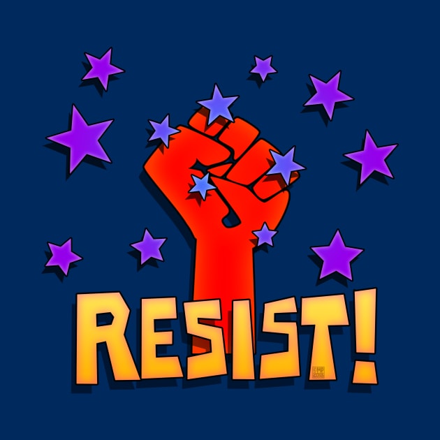 Resist Fist and Stars by SeattleDesignCompany