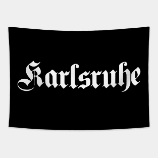 Karlsruhe written with gothic font Tapestry