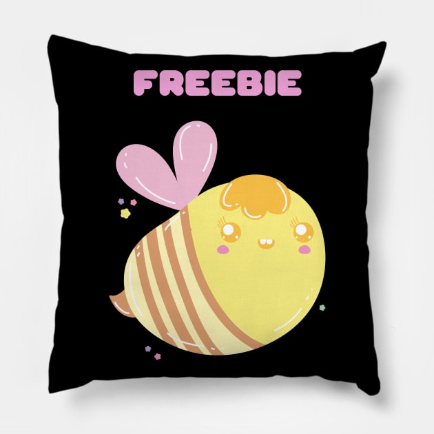 Bees Freebie Free Bee Gift for Bee Lovers Pillow by nathalieaynie