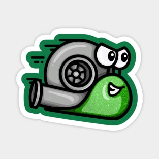 Turbo Snail - Green Spakle Magnet