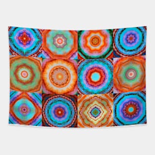 Moroccan arabic boho hippy tile pattern Tapestry