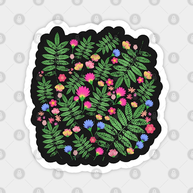 Flatlay Ferns Magnet by leBoosh-Designs