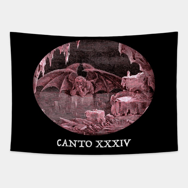 Dantes Inferno: Canto 34 Lucifer Tapestry by Persona2