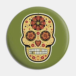 Sew-Sew Sugar Skull - Cadaverous Cookie Dough Pin