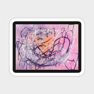 Fairy flowed abstract painting Magnet