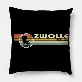 Zwolle Louisiana vintage 1980s style Pillow