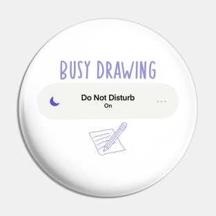 busy drawing Pin