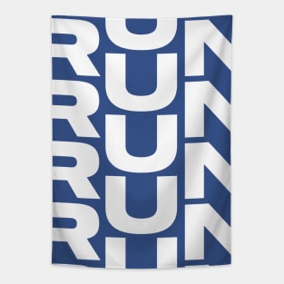 Run - solid white Tapestry