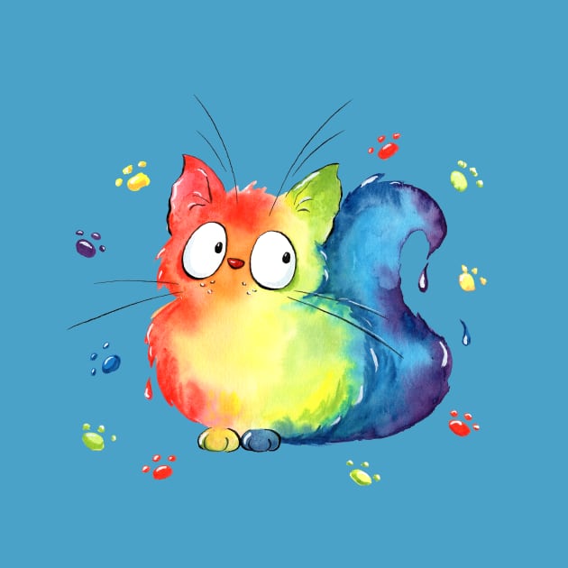 Rainbow Cat by Alyona Shilina