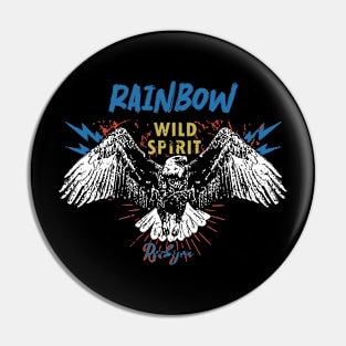 rainbow wild spirit Pin