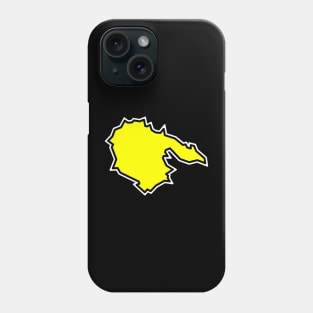 Hornby Island In A Bright Shade Of Yellow - Solid And Simple - Hornby Island Phone Case