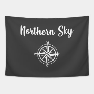 Northern Sky, white Tapestry