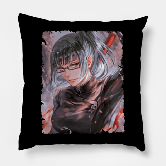 MAKI ZENIN MERCH VTG Pillow by Kiecx Art