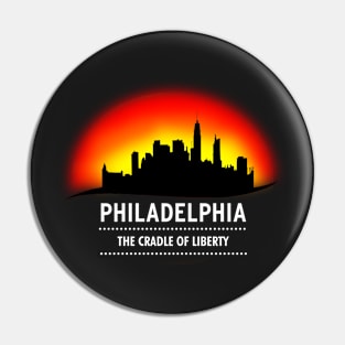 Philadelphia Sunset Pin