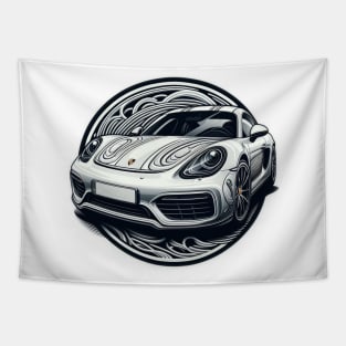 Porsche 718 Cayman Tapestry