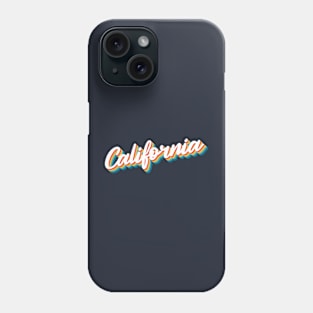 1980s Vintage Style / California Aesthetic Typography Phone Case