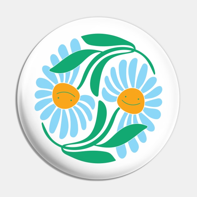 Flower Friends Pin by Elizabeth Olwen