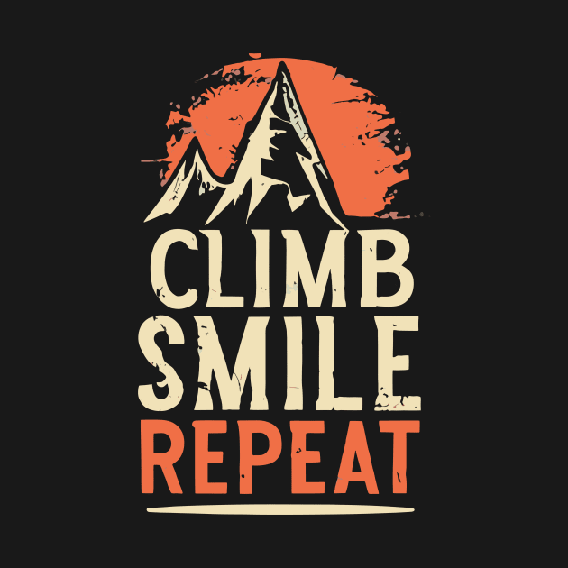 Free Climbing Boulderer Mountain Rock Bouldering Climber Gym Retro by AimArtStudio