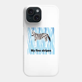 fine stripes,zebra Phone Case