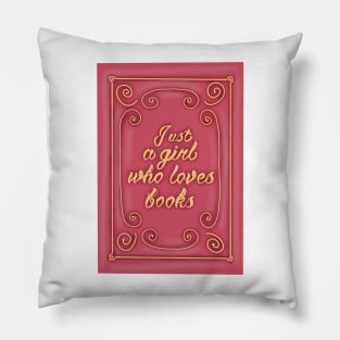 Red vintage book Pillow