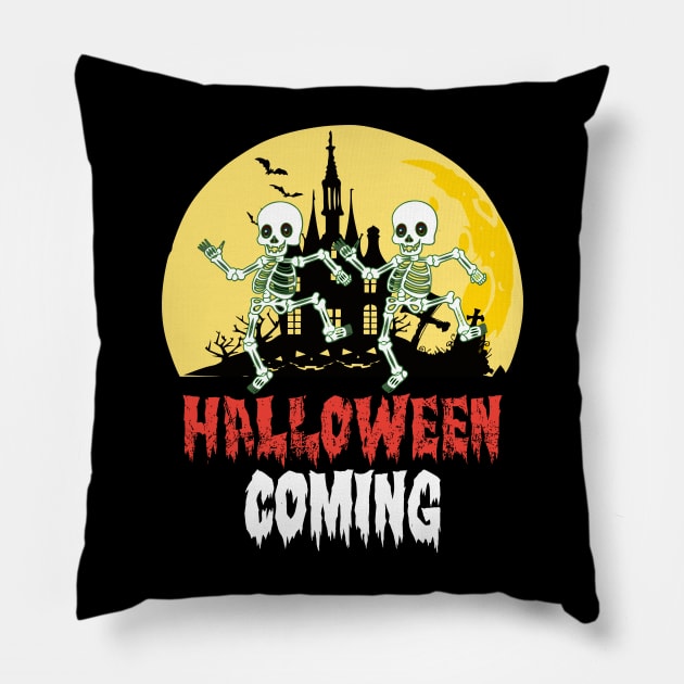 Halloween Coming Pillow by Klouder360