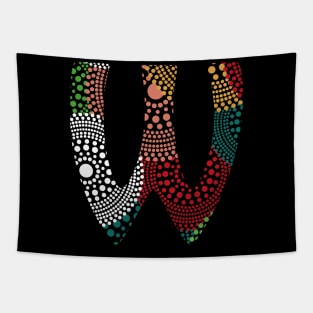 W Aboriginal Letter Tapestry