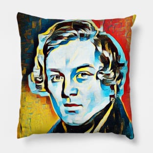 Robert Schumann Abstract Portrait | Robert Schumann Artwork 2 Pillow