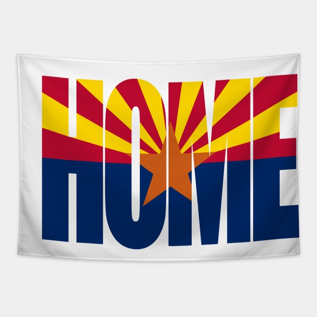 Arizona Home - State Flag Tapestry by DonDota