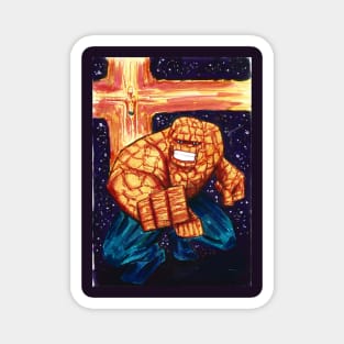 marvel one in two, the thing and human torch Magnet