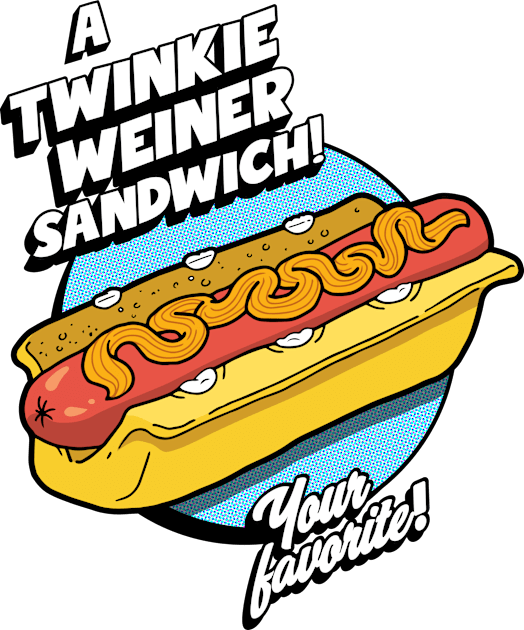 Twinkie Weiner Sandwich Kids T-Shirt by Chewbaccadoll