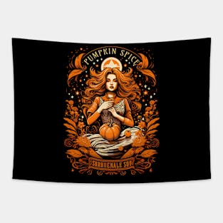 Vintage Pumpkin Spice Tapestry