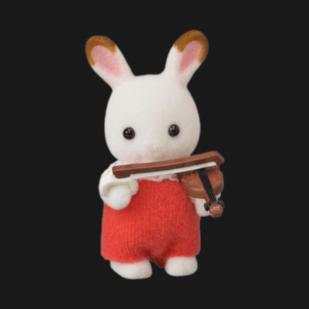 Calico Critters Sylvanian Families Violin Bunny by ellanely