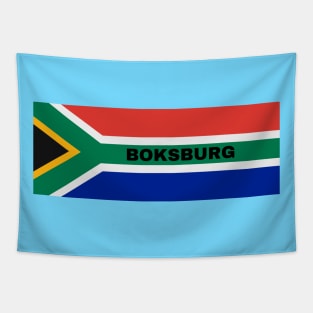 Boksburg City in South African Flag Tapestry