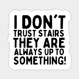 I don't trust stairs. They are always up to something. Magnet