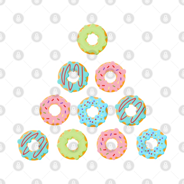 Donut christmas tree by lakokakr