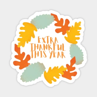 Extra thankful this year Pregnancy announcement Magnet