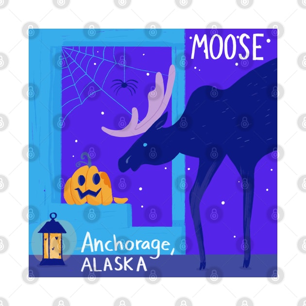 Moose Night in Alaska by GiuliaM